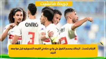 الأرقام تتحدث.. الزمالك يحسم التفوق على وادي دجلة في القيمة التسويقية قبل مواجهة الليلة 1